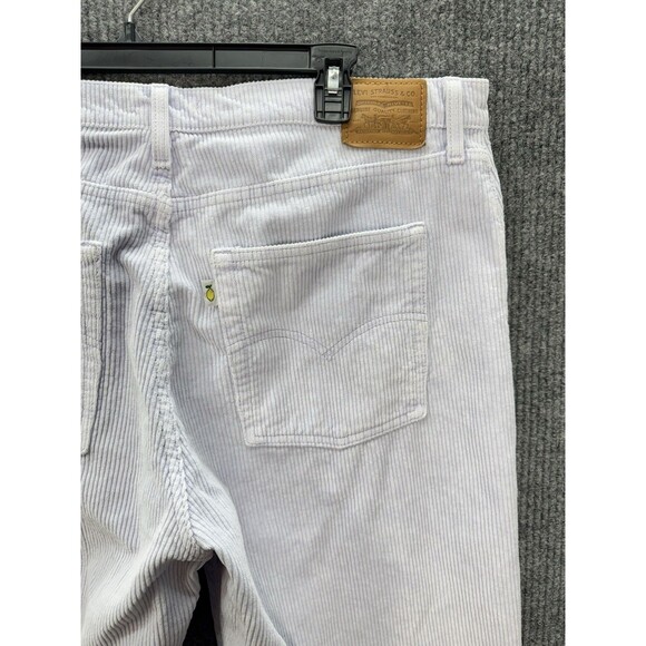 Levis Corduroy Baggy Dad Pants Womens 34 Lilac Purple Jeans Relaxed Y2K Retro - Picture 4 of 15
